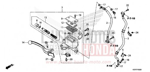 FRONT BRAKE MASTER CYLINDER SH125ADN de 2022